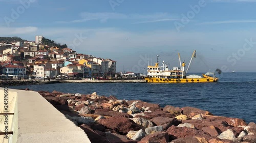 View of the city from the coastal town of Bursa, Turkey. photo