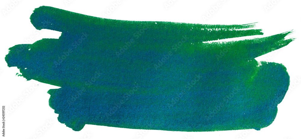 blue green blot on a white background. blue green blot on a white background.