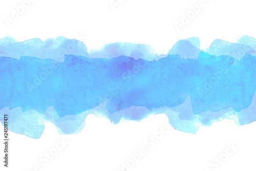 blue strip watercolor background.