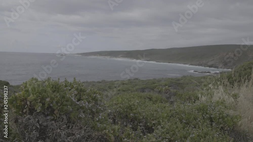 Wallpaper Mural Coastal Headland Surrounded By Bush and Ocean Torontodigital.ca