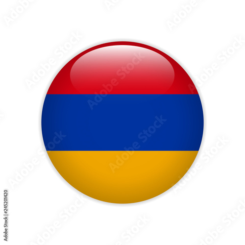 Free Download Armenia flag on button - GFXLoad