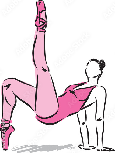 DANCER WOMAN VECTOR 3 ILLUSTRATION