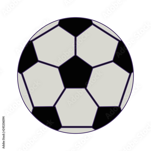 soccer sport ball isolated blue lines