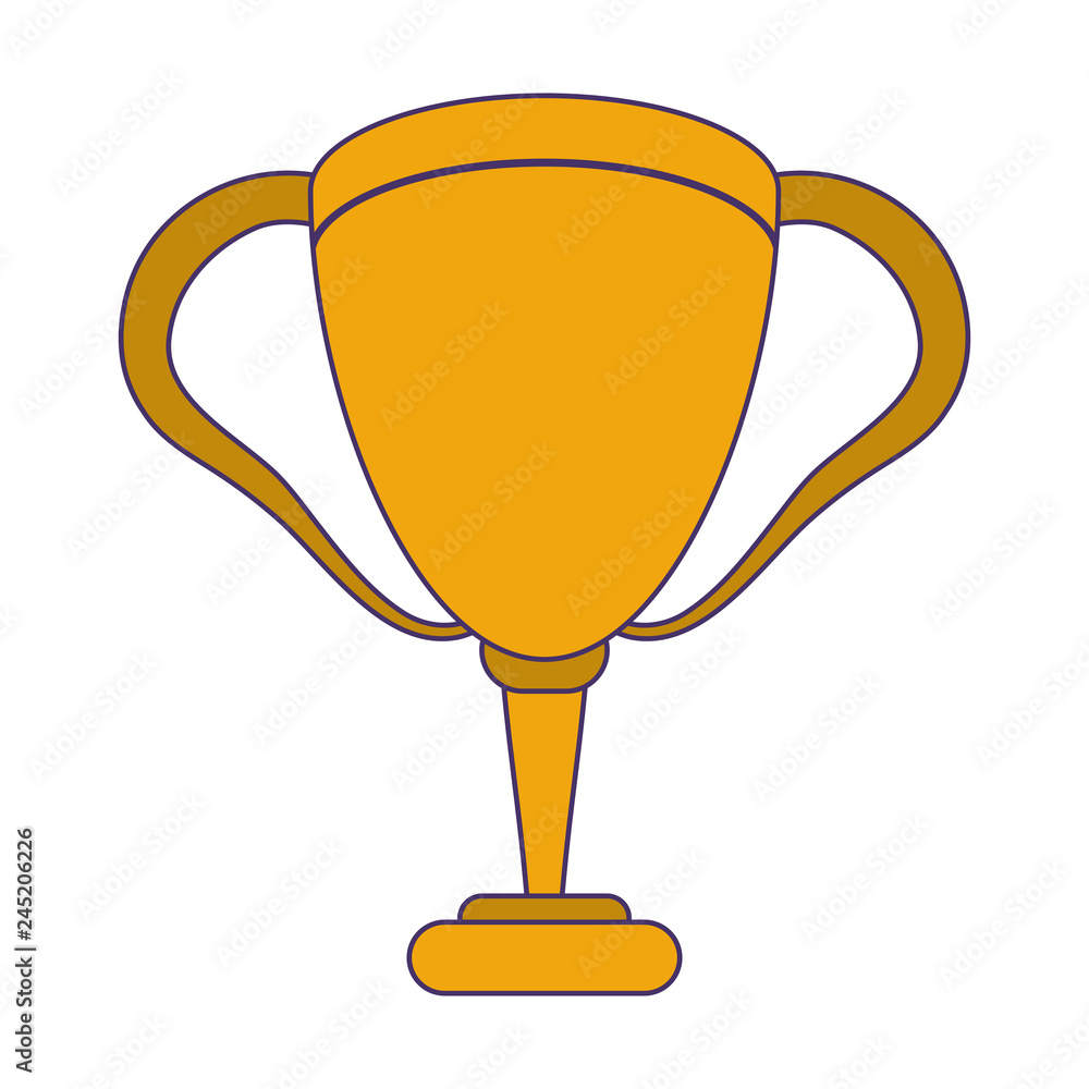 soccer trophy cup symbol blue lines soccer trophy cup symbol blue lines