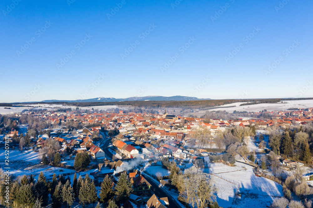 Luftbild Hasselfelde Stadt Oberharz am Brocken