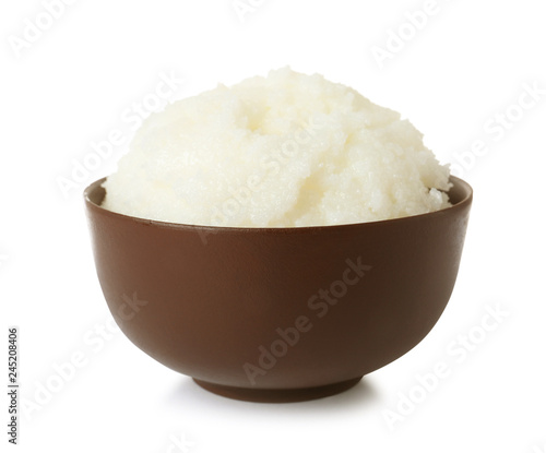 Wallpaper Mural Shea butter in bowl isolated on white Torontodigital.ca