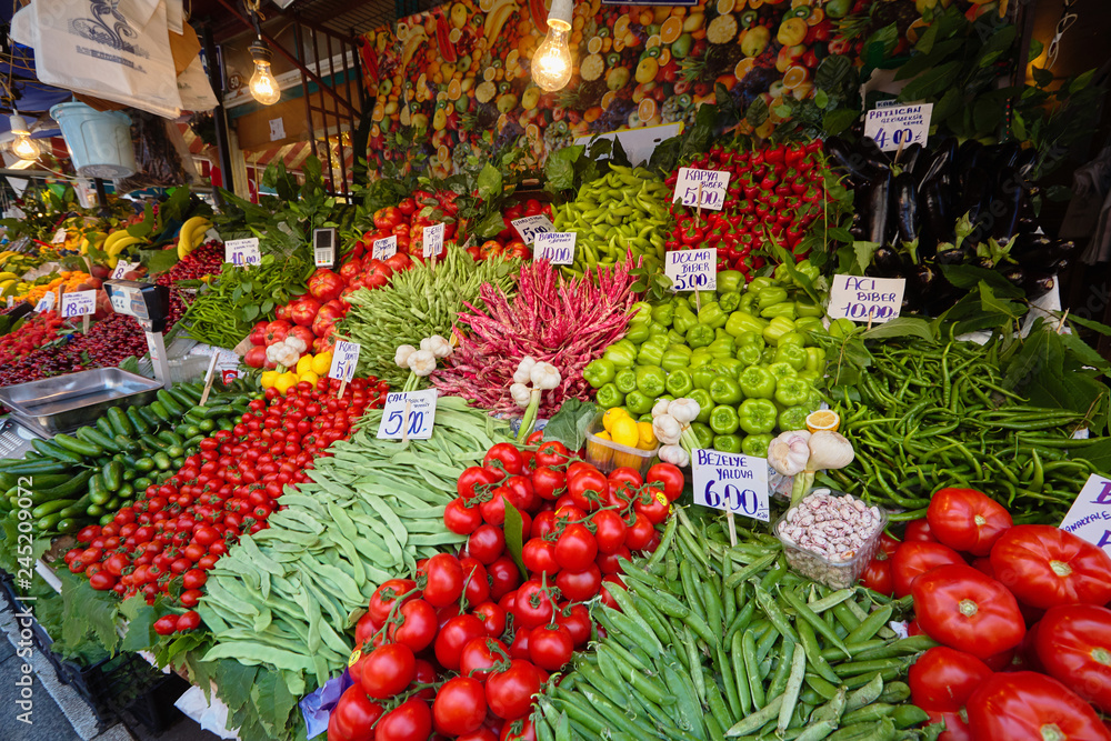 Farmers' market in Istanbul