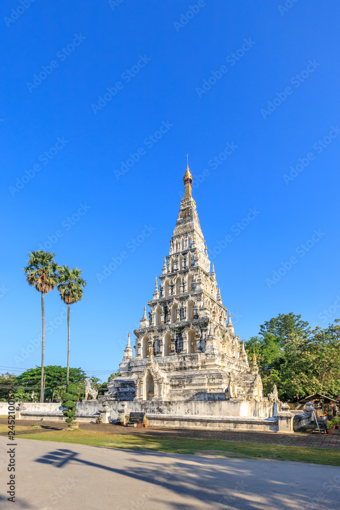 Wat Chedi Liam (Ku Kham) or Temple of the Squared Pagoda in ancient city of Wiang Kum Kam, Chiang Mai, Thailand