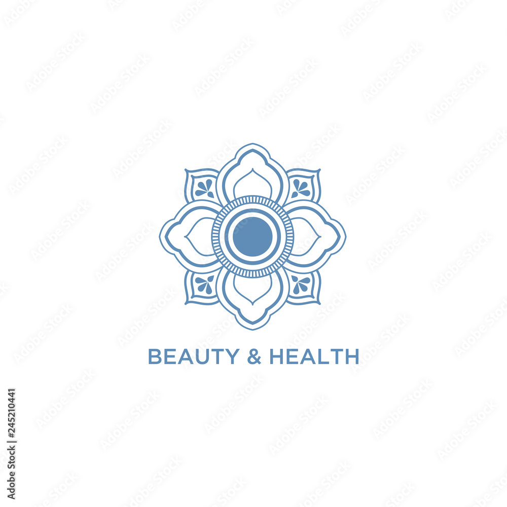 Pattern vector logo for spa, beauty and relaxation treatments. Beauty and health. Pattern vector logo for spa, beauty and relaxation treatments. Beauty and health.