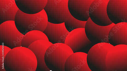 background of red circles for different themes