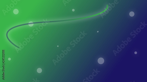 green and blue background with circles