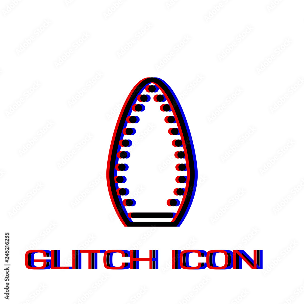 Iron icon flat. Iron icon flat.