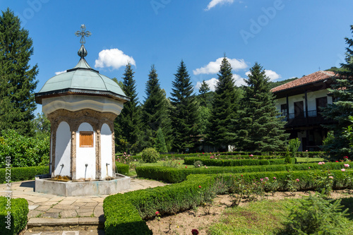 Medieval buildings in Sokolovo (Sokolski) Monastery Holy Mother's Assumption, Gabrovo region, Bulgaria photo