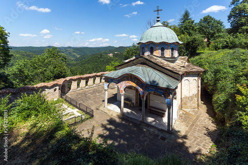 Medieval buildings in Sokolovo (Sokolski) Monastery Holy Mother's Assumption, Gabrovo region, Bulgaria photo