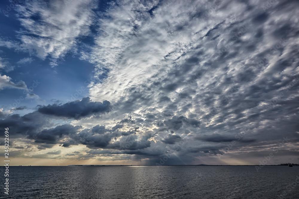 Beautiful sky near Kerch, Crimea, Russia Beautiful sky near Kerch, Crimea, Russia