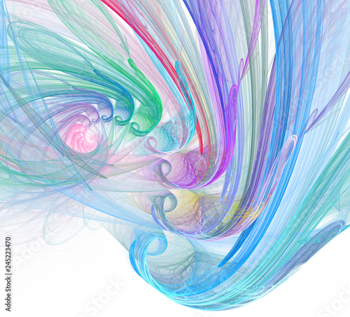 Abstract fractal color texture. Digital art. Abstract Form & Colors. Abstract fractal element for your design.