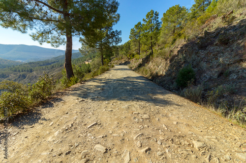 Camino en las montañas de hurdes photo