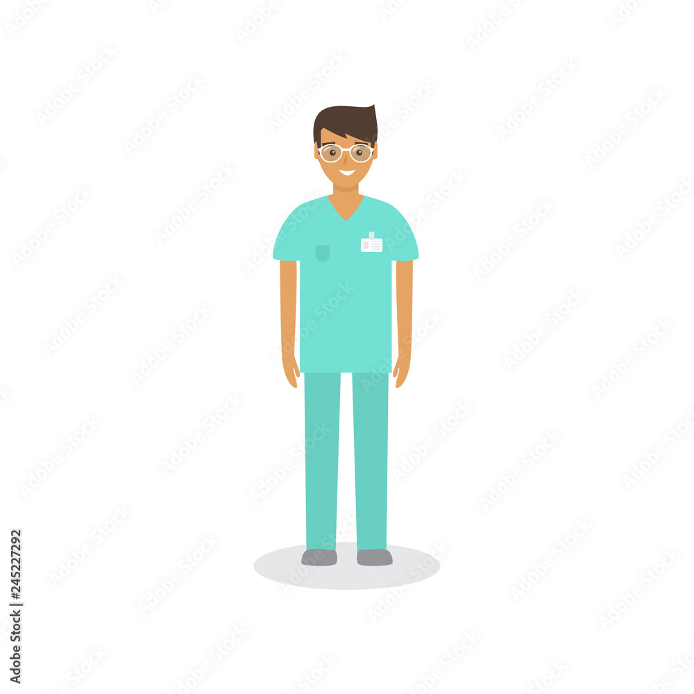 Dear medical officer. The doctor is in medical uniform. Dear medical officer. The doctor is in medical uniform.