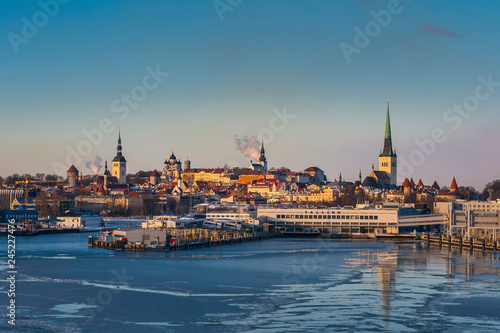 Tallinn on a frosty winter morning