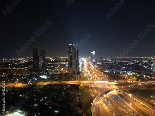 city at night dubai
