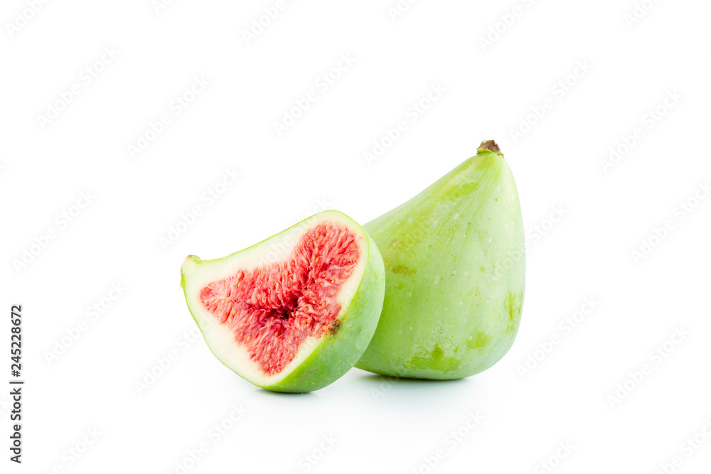 White Adriatic figs, ripe and juicy White Adriatic figs, ripe and juicy