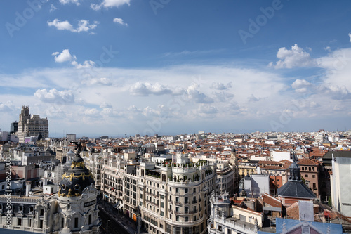 Aussicht auf Madrid von oben, Spanien