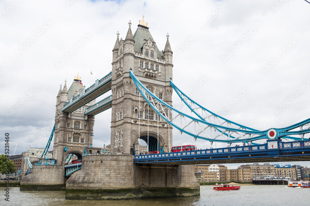 Tower bridge and Thames river