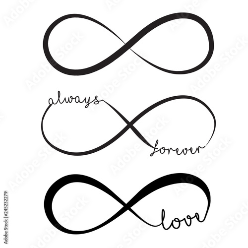 infinity sign, vector illustration