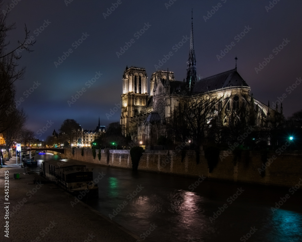Notre Dame Cathedral from Bridge