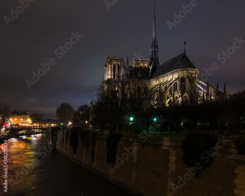 Notre Dame Cathedral at Night
