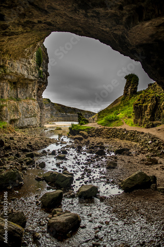 Entrance Of The Smoo Cave Near Durness In Scotland