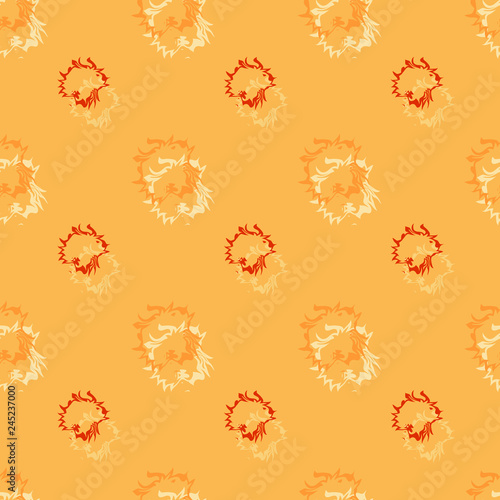 Seamless background pattern with colored diverse doodles.