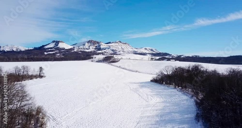 Wallpaper Mural Beautiful Morning Winter Mountain Sunny Landscape. Location place Psebai, Russia. Torontodigital.ca