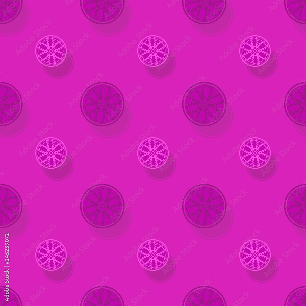 Seamless background pattern with a variety of colored floral motifs. Seamless background pattern with a variety of colored floral motifs.