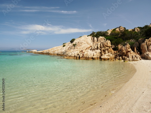 Obraz na płótnie The turquoise seq of Cala Girgolu, Sardinia w salonie