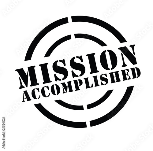 mission accomplished stamp