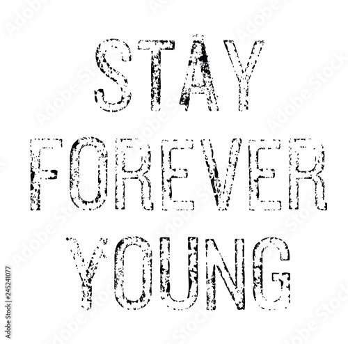 stay forever young stamp