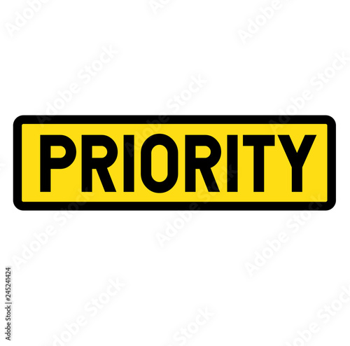 Priority sign