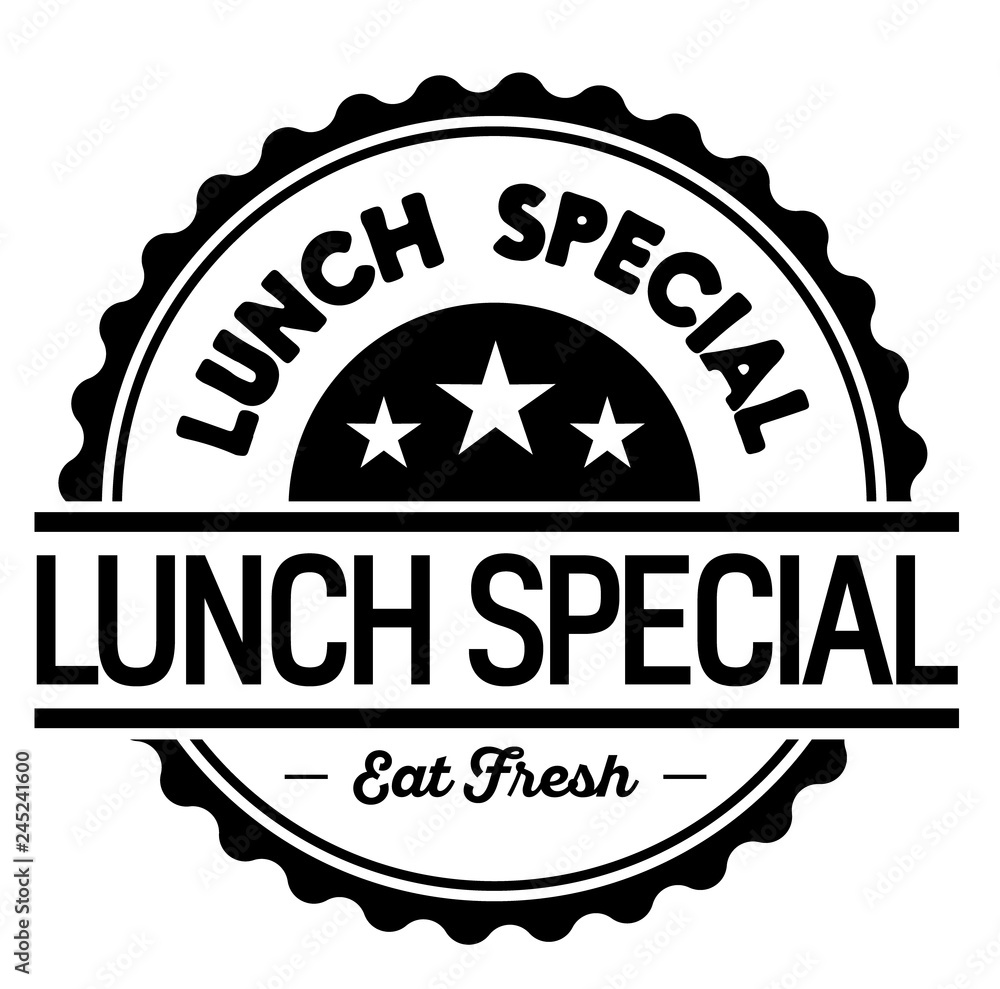 lunch special label