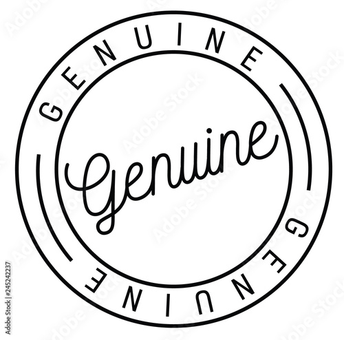 genuine stamp