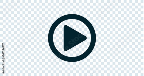 Play Button illustration Transparent Vector background 2048x1080 4096x2160 aspect ratio