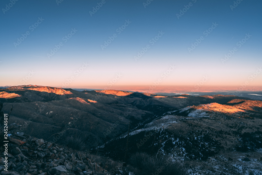 Mountain Shadow Sunset
