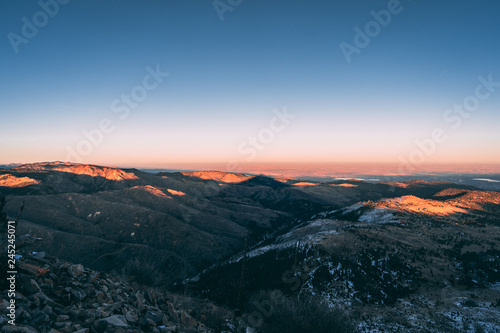 Mountain Shadow Sunset