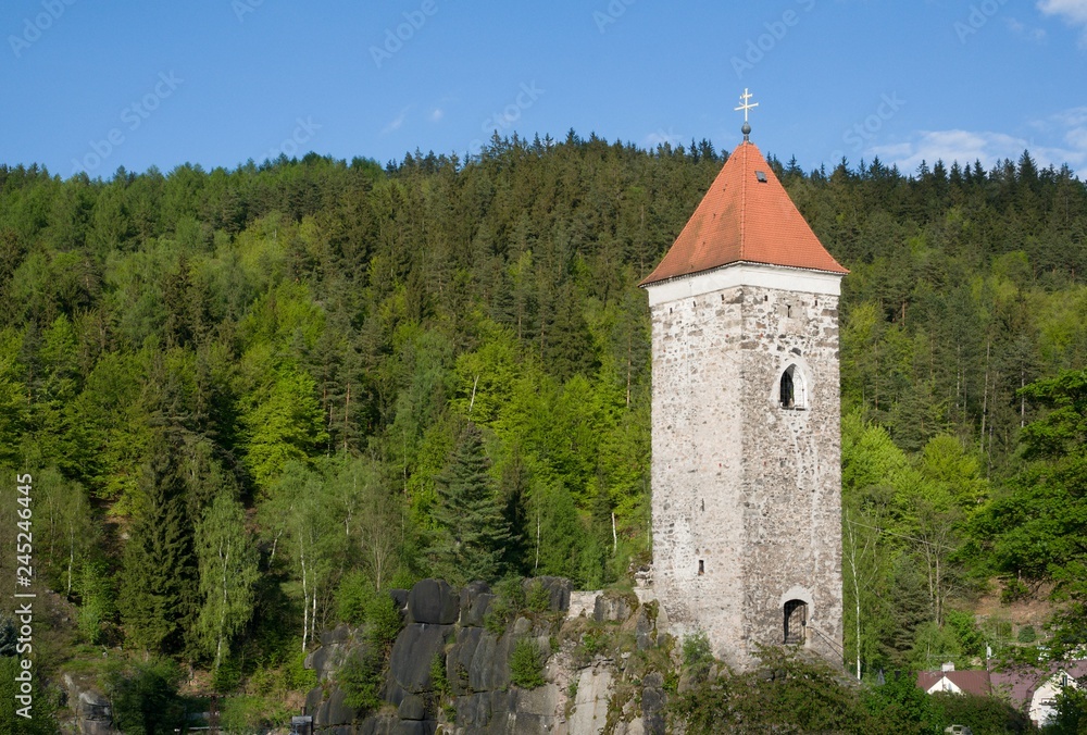 Ruins of Castle Nejdek,Western Bohemia, Czech Republic