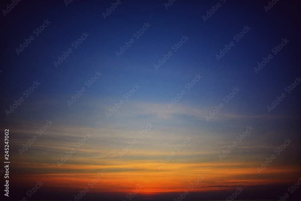 twilight sunset over the sea