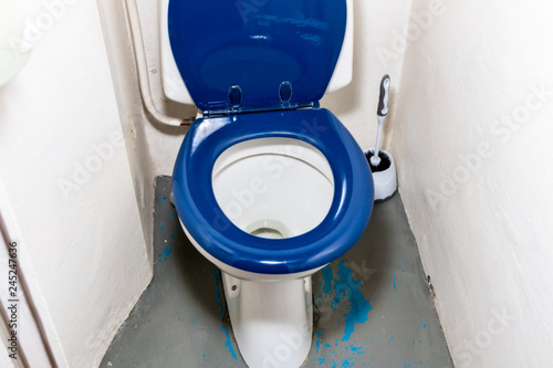 Canvas Print old fashioned toilet in old fashioned apartment in stockholm