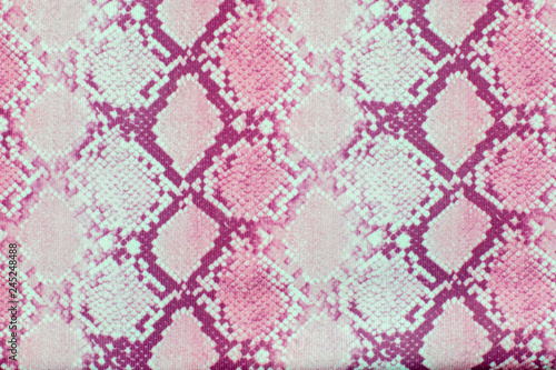 Snake skin pattern texture repeating seamless   pink . Vector. Texture snake. Fashionable print. Fashion and stylish background 