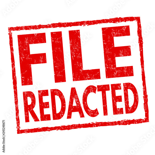 File redacted sign or stamp