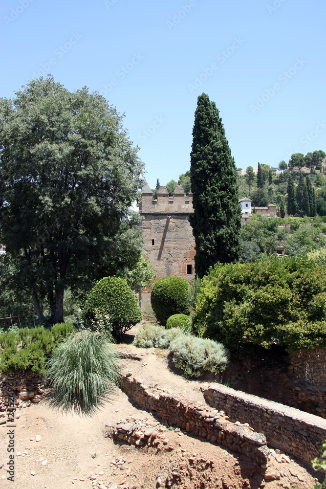  In the architectural and Park complex of Alhambra in Granada