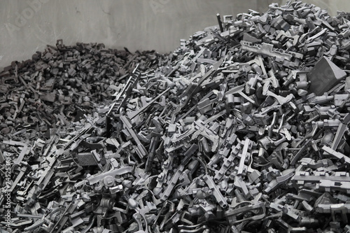 Scrap steel is that is placed. Rolling back  new melting